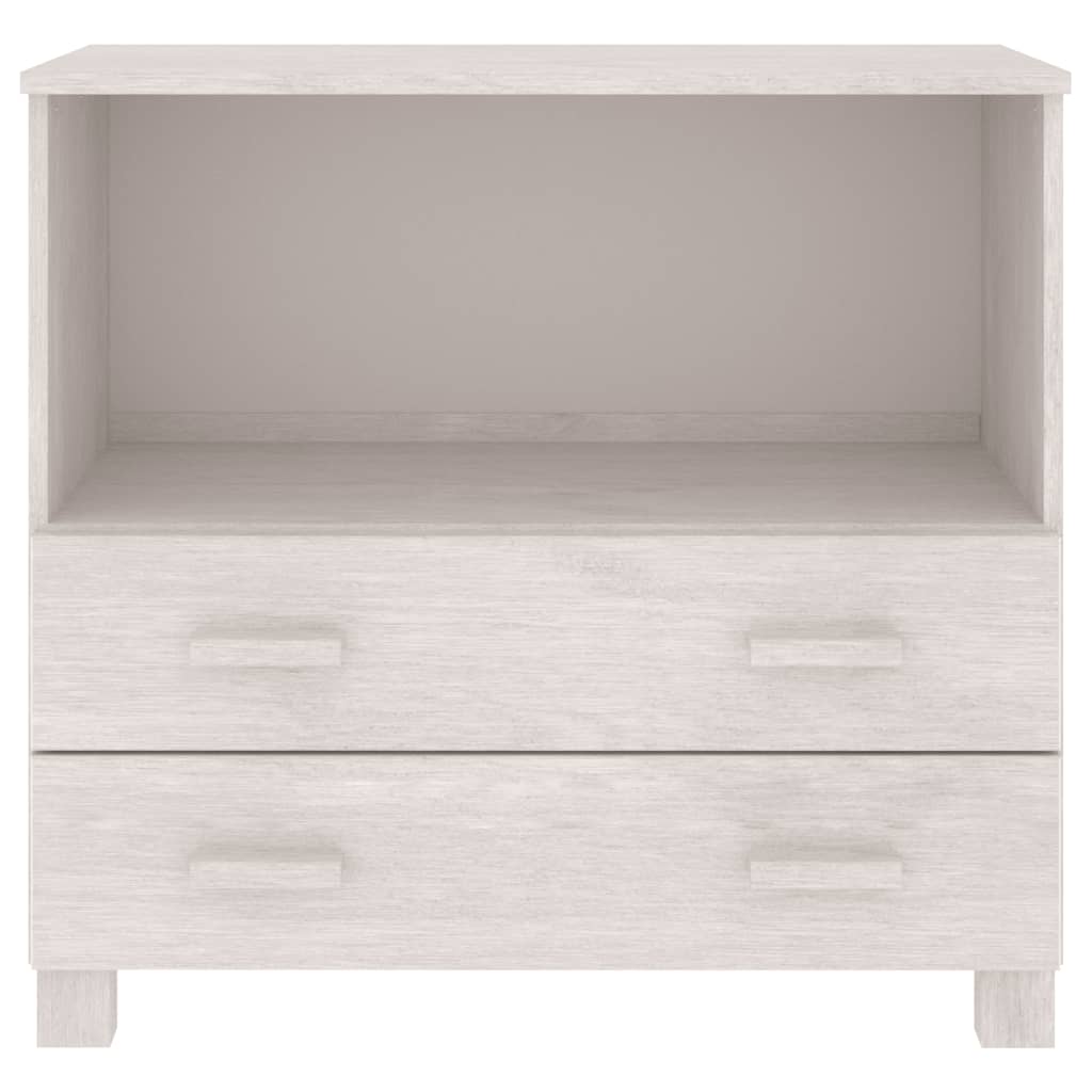 vidaXL Sideboard HAMAR White 85x35x80 cm Solid Wood Pine