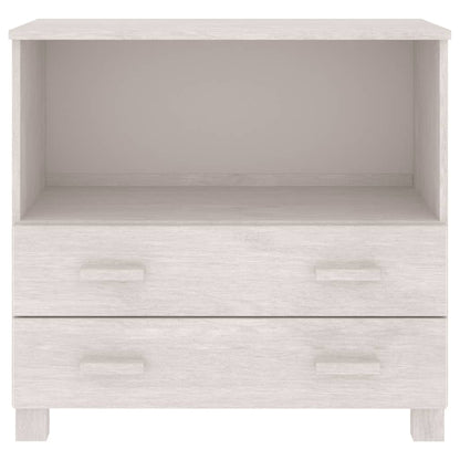 vidaXL Sideboard HAMAR White 85x35x80 cm Solid Wood Pine