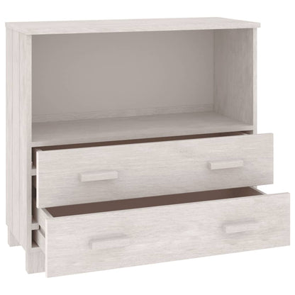 vidaXL Sideboard HAMAR White 85x35x80 cm Solid Wood Pine