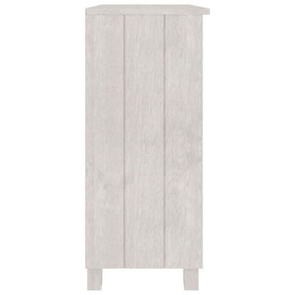 vidaXL Sideboard HAMAR White 85x35x80 cm Solid Wood Pine
