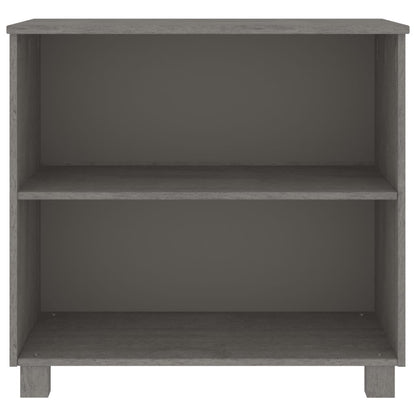 vidaXL Sideboard HAMAR Light Grey 85x35x80 cm Solid Wood Pine