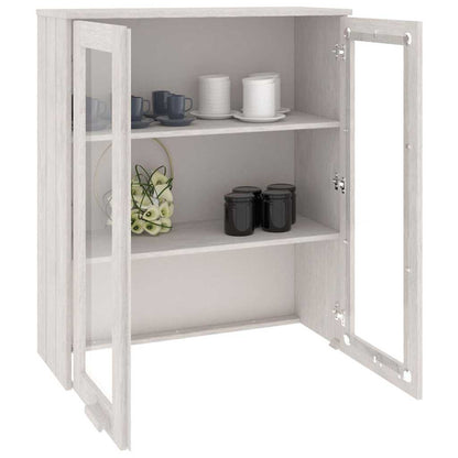 vidaXL Top for Highboard"HAMAR" White 85x35x100 cm Solid Wood Pine