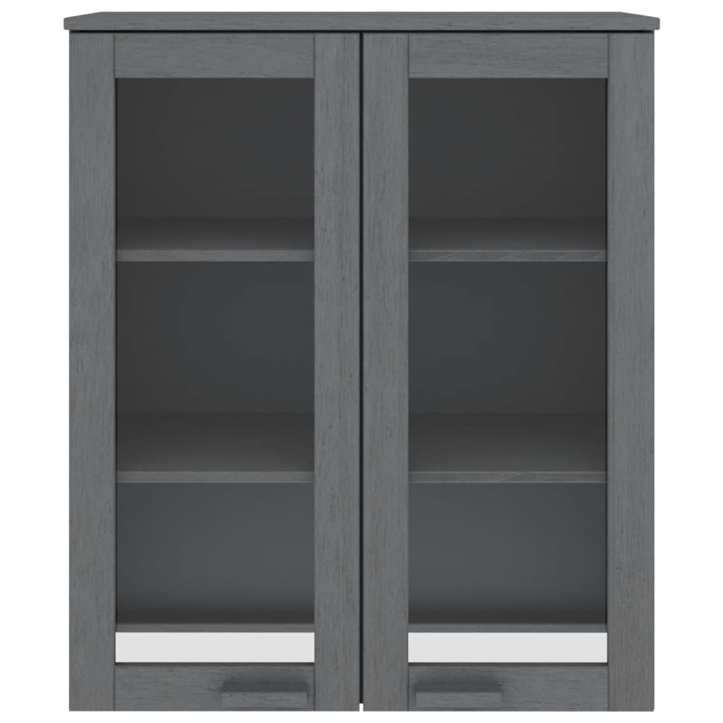 vidaXL Top for Highboard HAMAR Dark Grey 85x35x100cm Solid Wood Pine