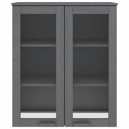 vidaXL Top for Highboard HAMAR Dark Grey 85x35x100cm Solid Wood Pine