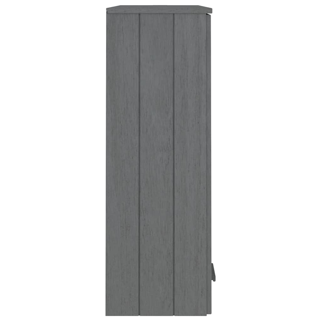 vidaXL Top for Highboard"HAMAR" Dark Grey 85x35x100cm Solid Wood Pine
