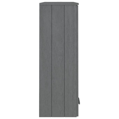 vidaXL Top for Highboard"HAMAR" Dark Grey 85x35x100cm Solid Wood Pine