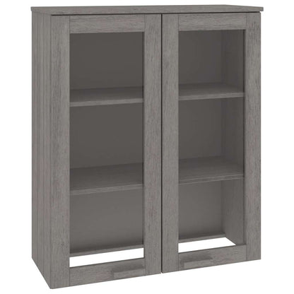 vidaXL Top for Highboard"HAMAR" Light Grey 85x35x100cm Solid Wood Pine