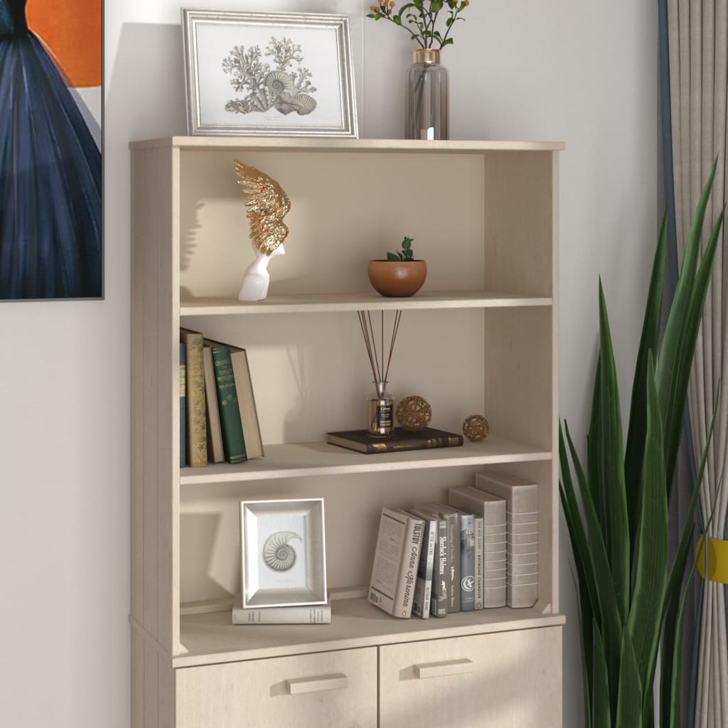 vidaXL Top For Highboard | Honey Brown | Solid Pine Wood, MDF | 85x35x100 cm
