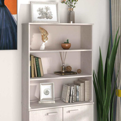 vidaXL Top for Highboard HAMAR White 85x35x100 cm Solid Wood Pine