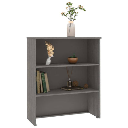 vidaXL Top for Highboard"HAMAR" Light Grey 85x35x100cm Solid Wood Pine