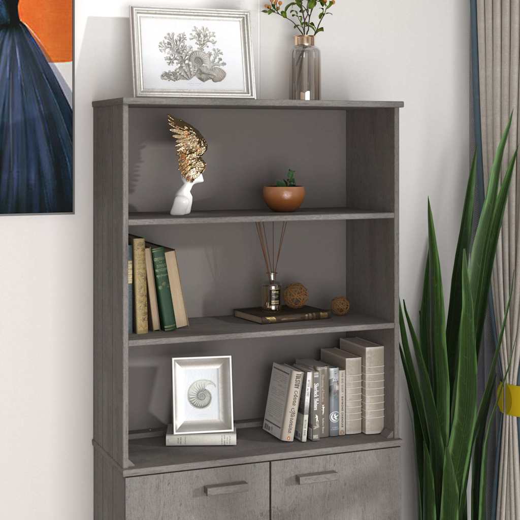 vidaXL Top for Highboard"HAMAR" Light Grey 85x35x100cm Solid Wood Pine
