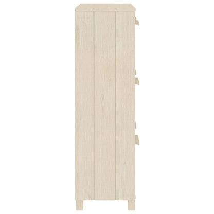 vidaXL Shoe Cabinet HAMAR Honey Brown 59.5x35x117 cm Solid Wood Pine