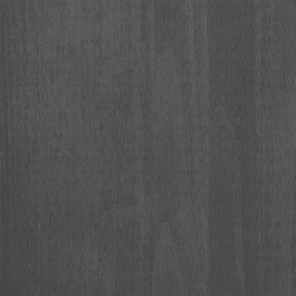 vidaXL Shoe Cabinet HAMAR Dark Grey 59.5x35x117 cm Solid Wood Pine
