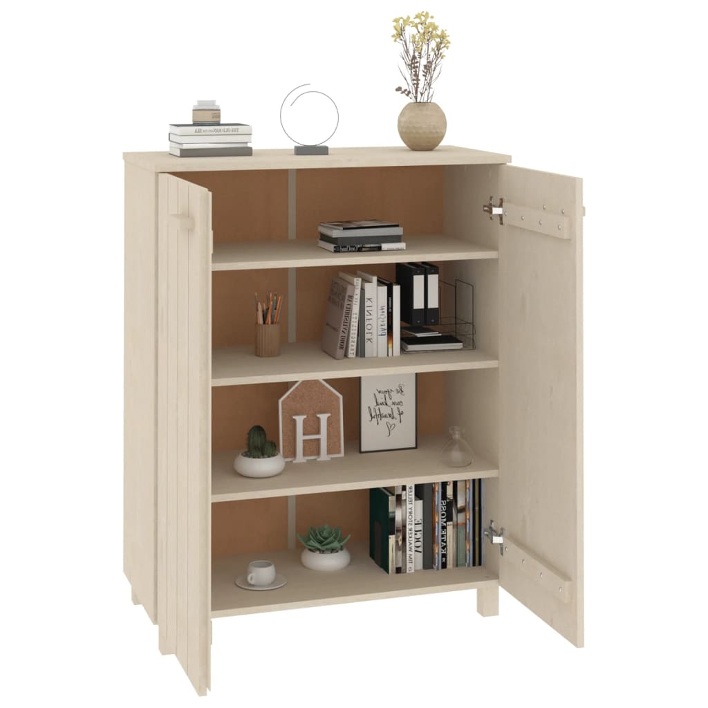 vidaXL Shoe Cabinet HAMAR Honey Brown 85x40x108 cm Solid Wood Pine