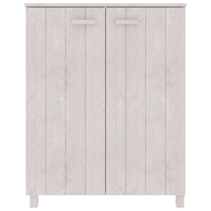 vidaXL Shoe Cabinet HAMAR White 85x40x108 cm Solid Wood Pine