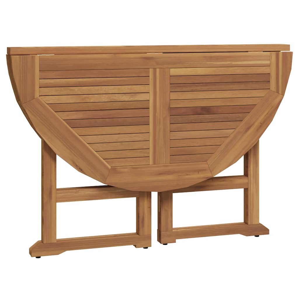 vidaXL 5 Piece Folding Outdoor Dining Set Solid Wood Teak