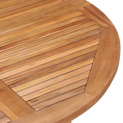 vidaXL Outdoor Dining Set | Natural teak | Smooth-sanded teak hardwood