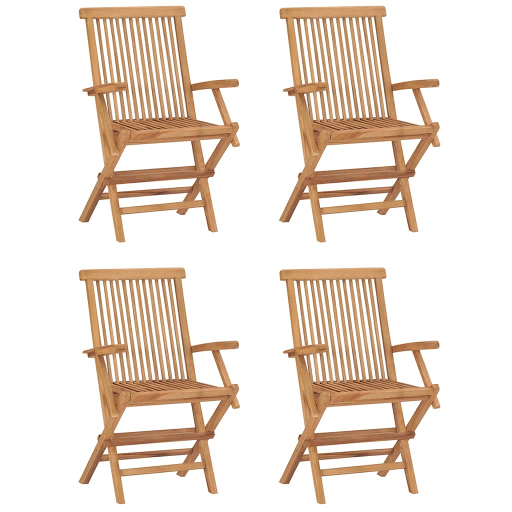 vidaXL Outdoor Dining Set | Natural teak | Smooth-sanded teak hardwood