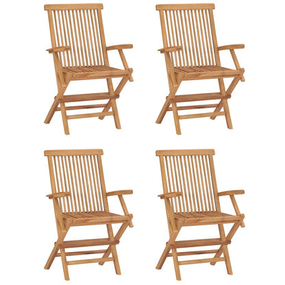 vidaXL Outdoor Dining Set | Natural teak | Smooth-sanded teak hardwood
