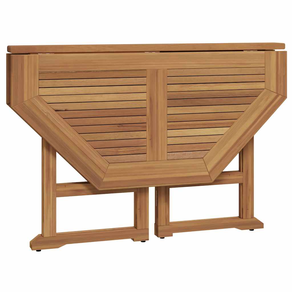vidaXL 5 Piece Folding Outdoor Dining Set Solid Wood Teak