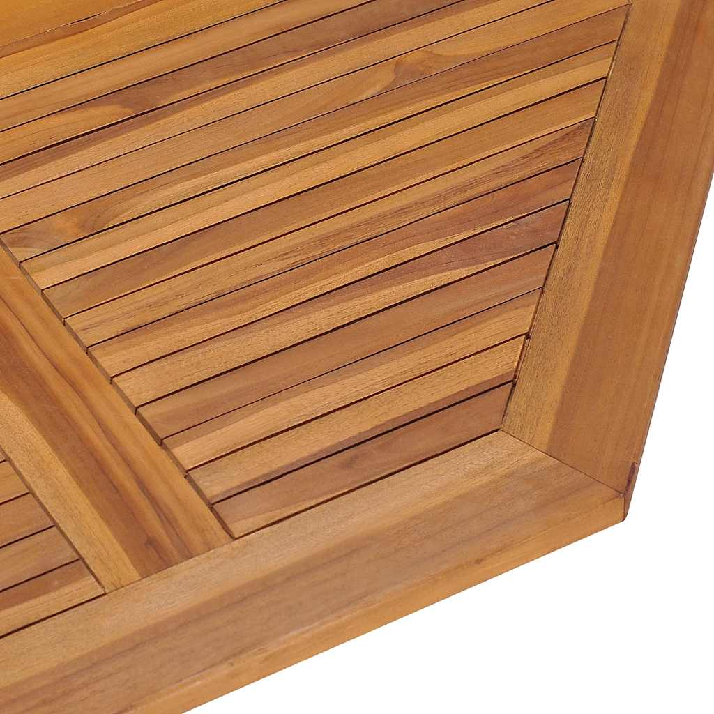 vidaXL Outdoor Dining Set | Natural Teak | Fine sanded teak hardwood | Medium