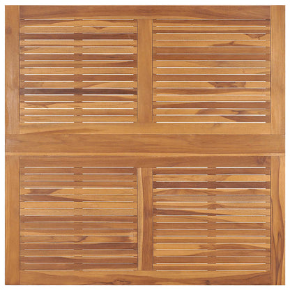vidaXL Outdoor Dining Set | Natural Teak | Solid Teak wood | Medium | Foldable