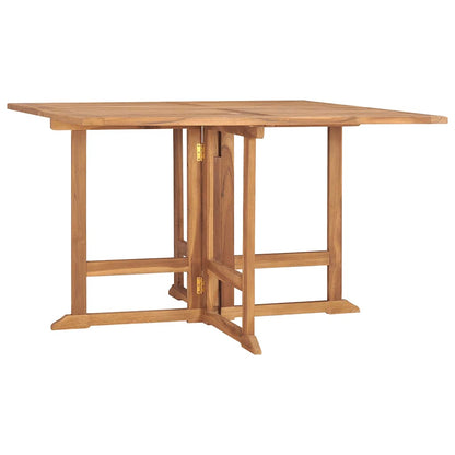 vidaXL Outdoor Dining Set | Teak | Solid teak wood | Medium | Foldable