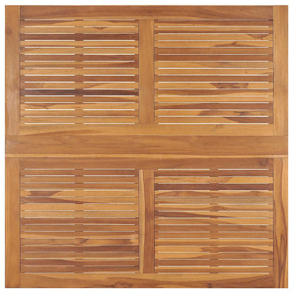 vidaXL Outdoor Dining Set | Teak | Solid teak wood | Medium | Foldable