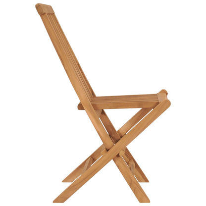 vidaXL Garden Chair | Set of 6 | Teak | Solid Teak Wood | Standard | Foldable