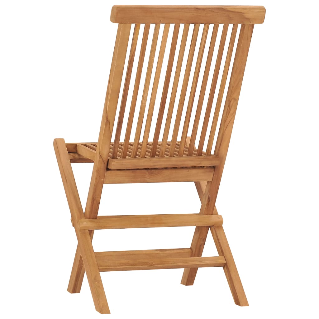 vidaXL Garden Chair | Set of 6 | Teak | Solid Teak Wood | Standard | Foldable