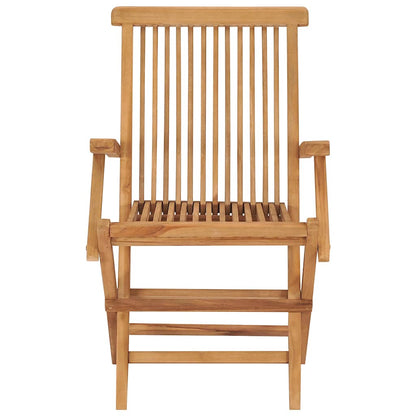 vidaXL Garden Chair | Set of 6 | Brown | Solid Teak Wood | Standard | Foldable
