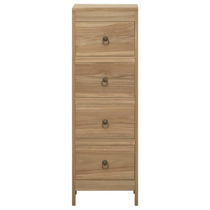 340741 vidaXL Chest of Drawers 30x30x90 cm Solid Wood Teak