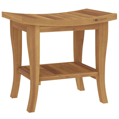 vidaXL Bathroom Side Table 50x35x45 cm Solid Wood Teak