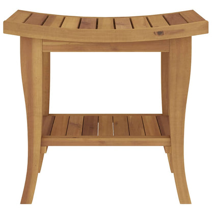 vidaXL Bathroom Side Table 50x35x45 cm Solid Wood Teak