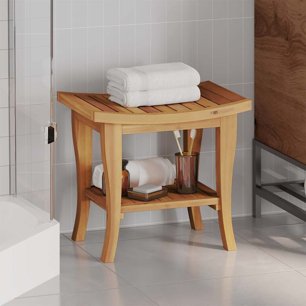vidaXL Bathroom Side Table 50x35x45 cm Solid Wood Teak