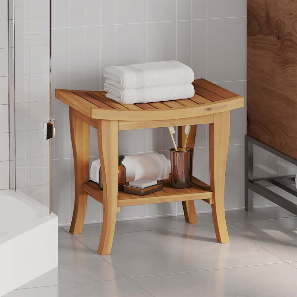 vidaXL Bathroom Side Table 50x35x45 cm Solid Wood Teak