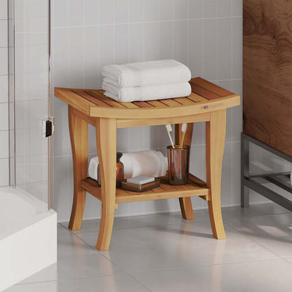 vidaXL Bathroom Side Table 50x35x45 cm Solid Wood Teak