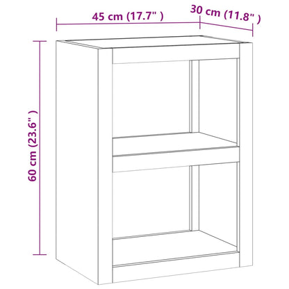 vidaXL Side Table 45x30x60 cm Solid Wood Teak