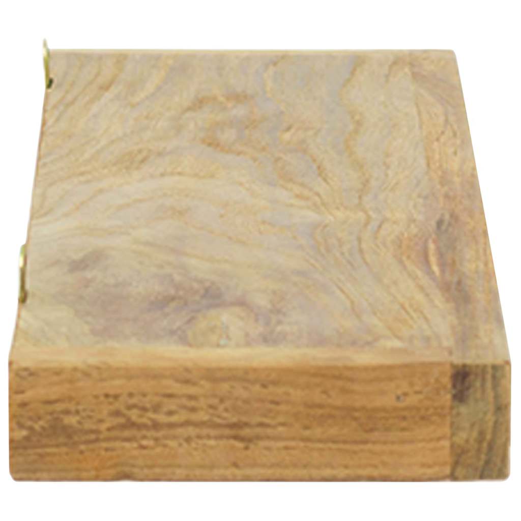 vidaXL Wall Shelves 2 pcs 60x15x4 cm Solid Wood Teak