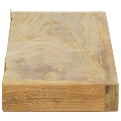 vidaXL Wall Shelves 2 pcs 60x15x4 cm Solid Wood Teak