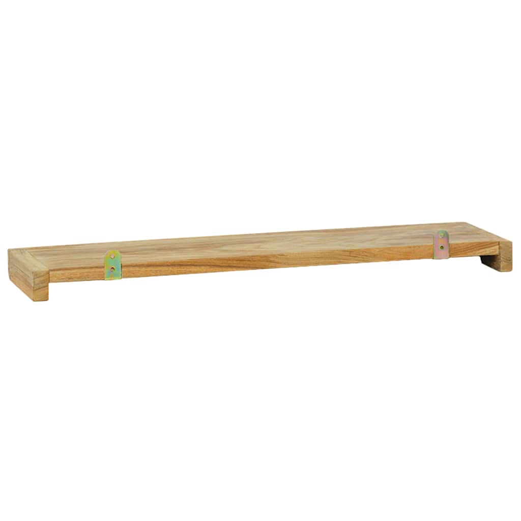 vidaXL Wall Shelves 2 pcs 60x15x4 cm Solid Wood Teak