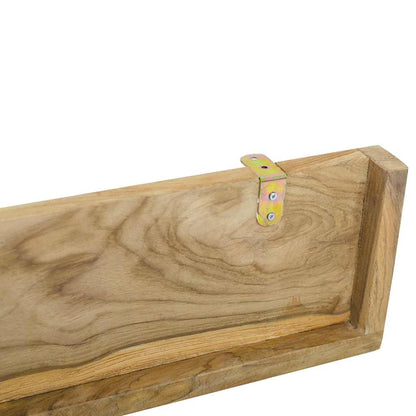 vidaXL Wall Shelves 2 pcs 60x15x4 cm Solid Wood Teak