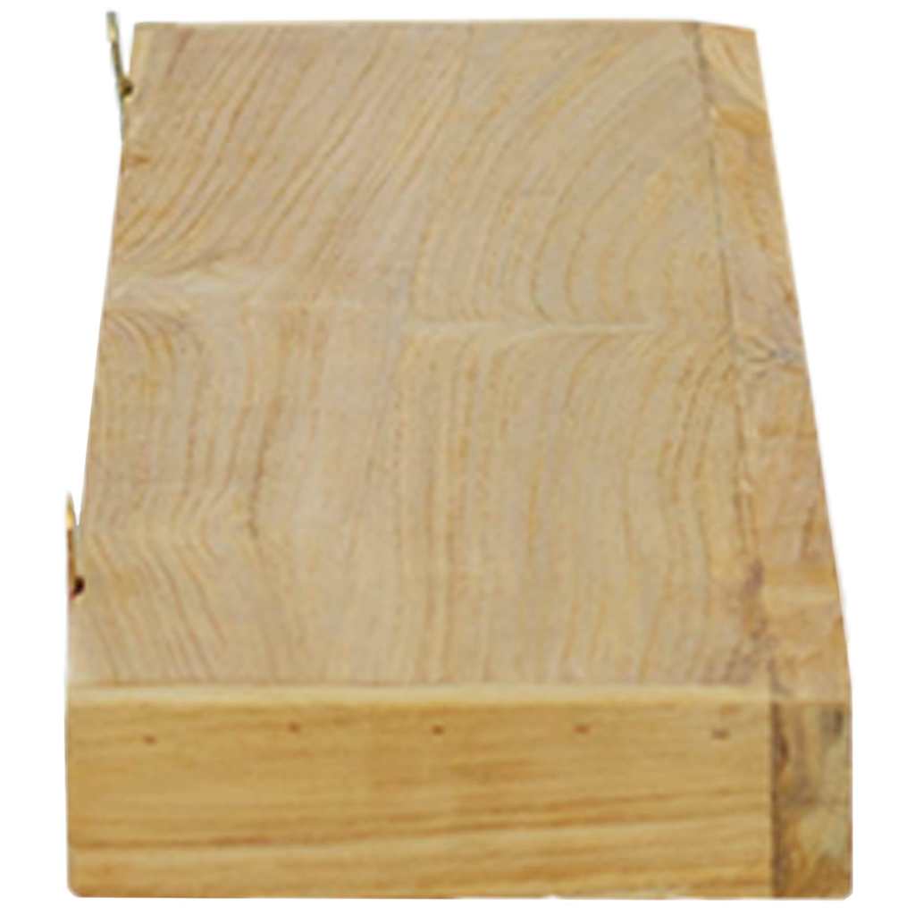vidaXL Wall Shelves 2 pcs 90x15x4 cm Solid Wood Teak