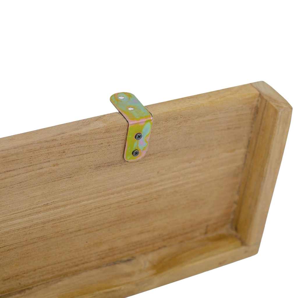 vidaXL Wall Shelves 2 pcs 90x15x4 cm Solid Wood Teak