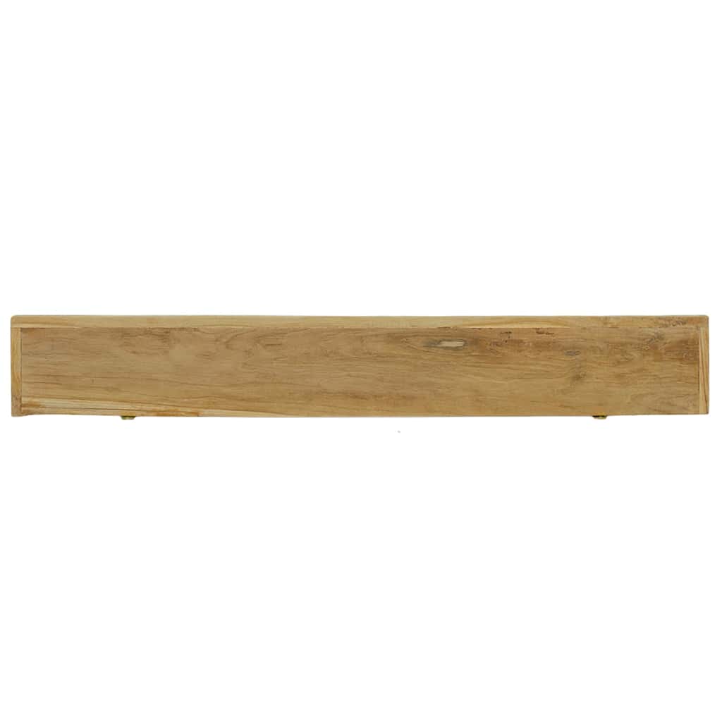 vidaXL Wall Shelves 2 pcs 110x15x4 cm Solid Wood Teak