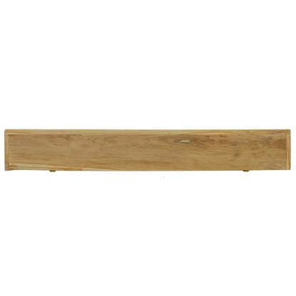 vidaXL Wall Shelves 2 pcs 110x15x4 cm Solid Wood Teak