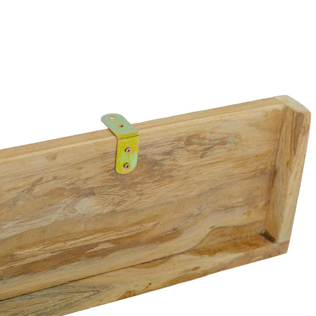 vidaXL Wall Shelves 2 pcs 110x15x4 cm Solid Wood Teak