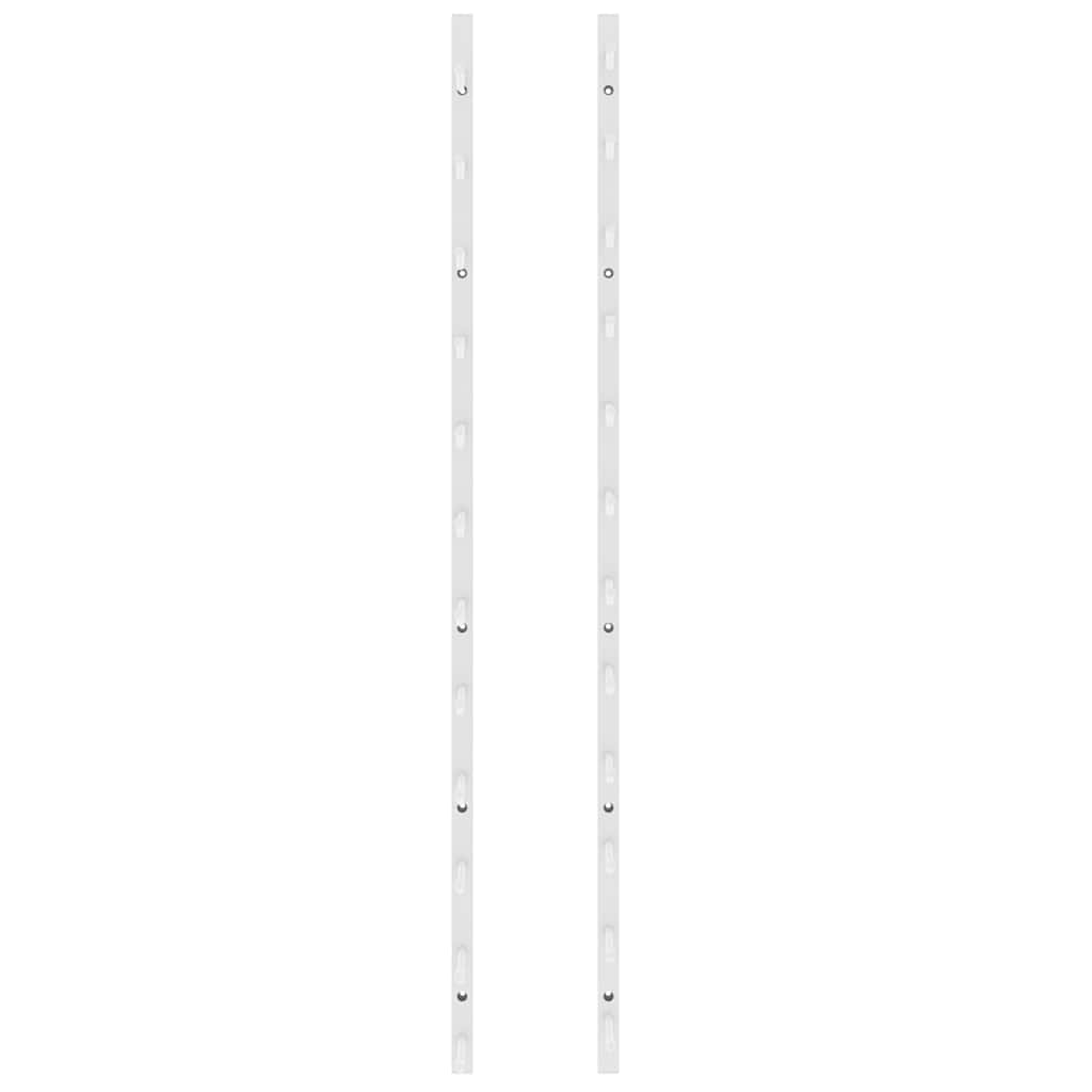 340879 vidaXL Wall Mounted Wine Rack for 12 Bottles White Iron