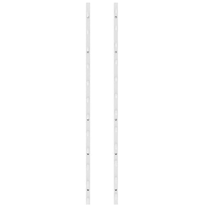 340879 vidaXL Wall Mounted Wine Rack for 12 Bottles White Iron