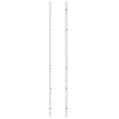 vidaXL Wall Mounted Wine Rack for 12 Bottles 2 pcs White Iron